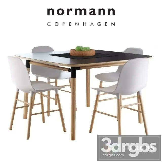 Normann Copenhagen Form Table and Chair 3dsmax Download