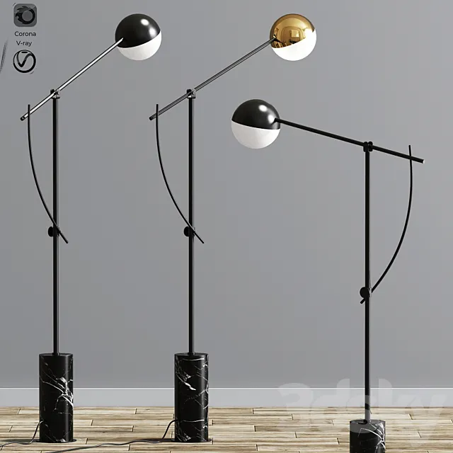 Northern Lighting Balancer Floor Lamp 3DS Max Model