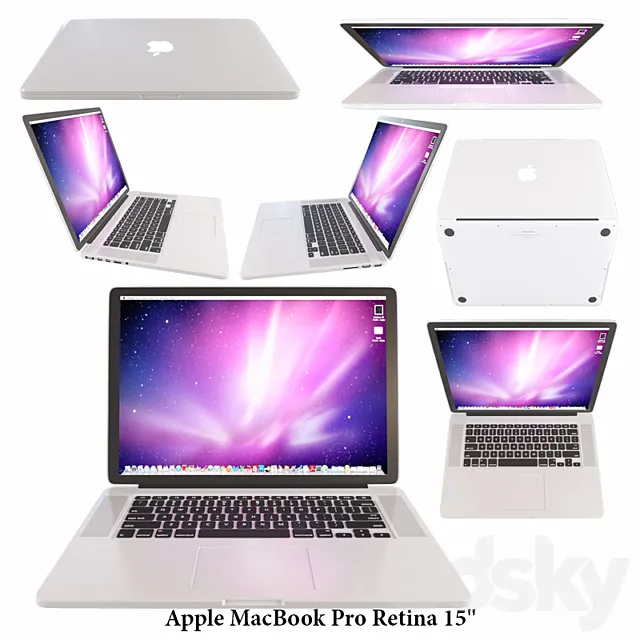 Notebook Apple MacBook Pro Retina 15 ” 3DSMax File