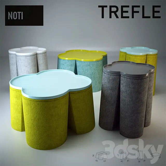 Noti Trefle Set 3DS Max Model