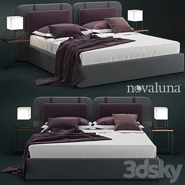 Novaluna SOUND Double bed 3DS Max