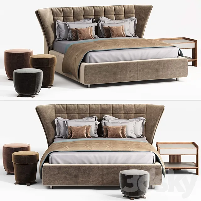 Novalunaitalia Flower bed 3ds Max