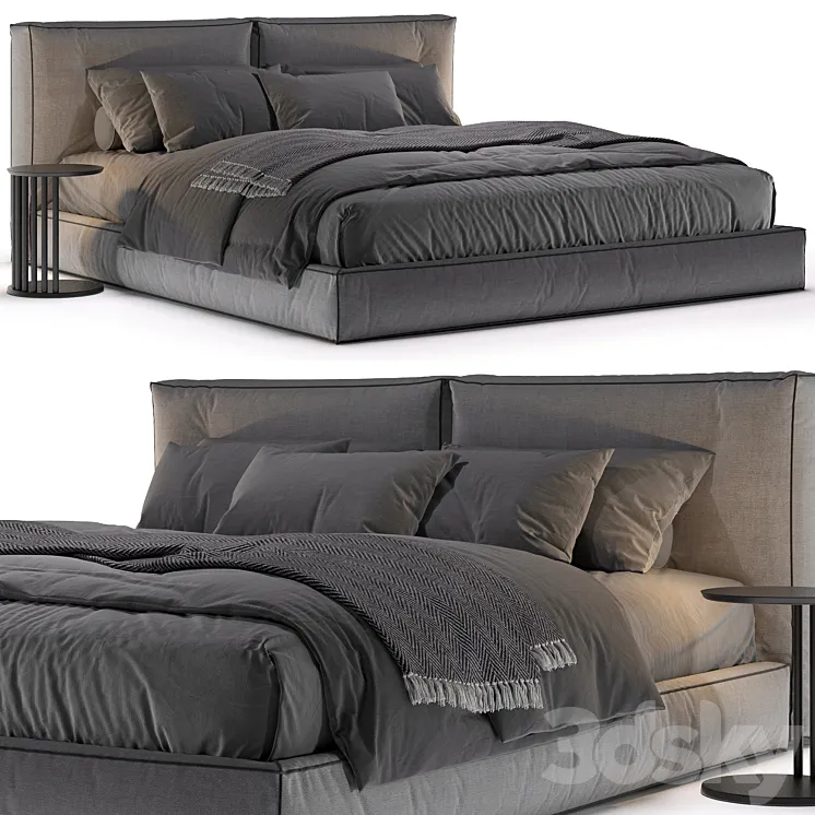 Novamobili Brick Bed Designed By Edoardo Gherardi 3DS Max Model