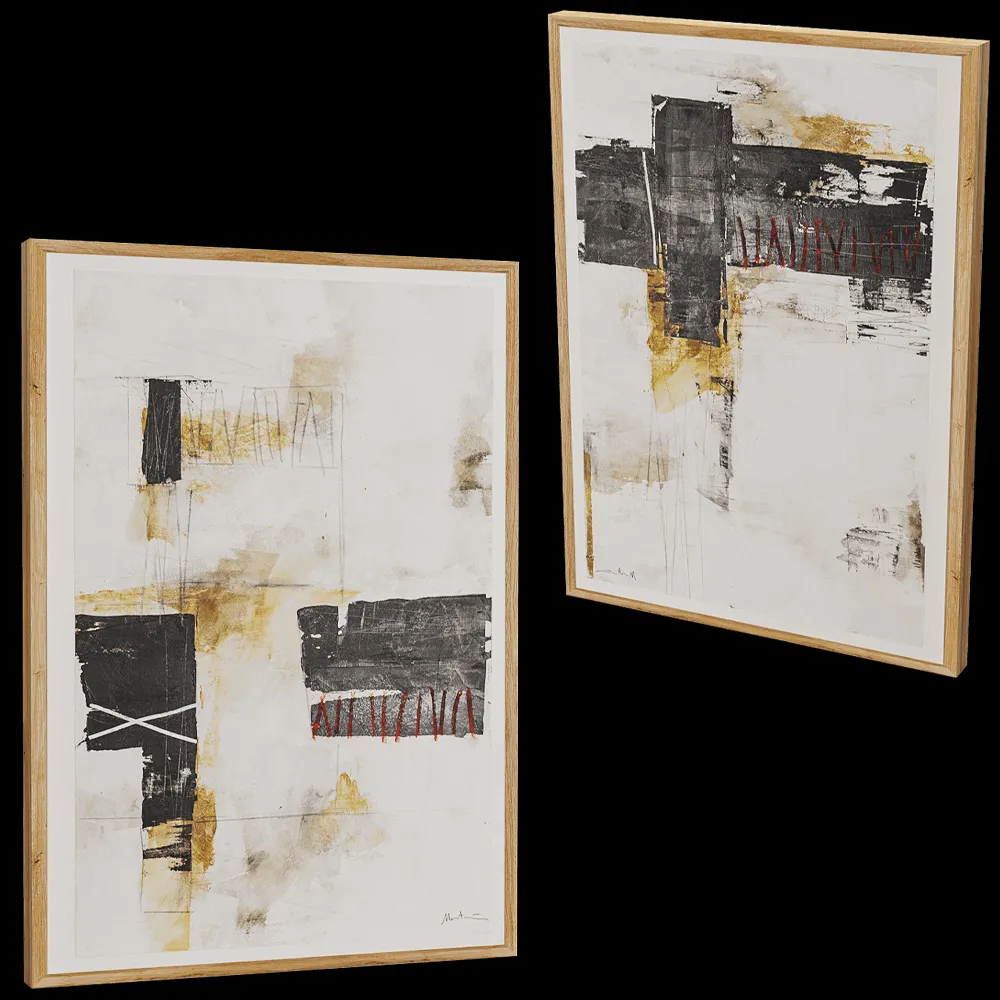 Novocuadro Art Company  – Picture  Etnico I & II_Ambiente Javier Mateos 3ds Max