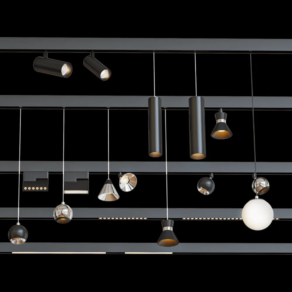 Novotech – Track lighting system Flum 3ds Max