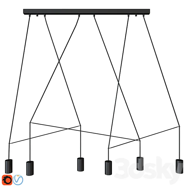 Nowodvorski IMBRIA BLACK 9675 3DS Max Model