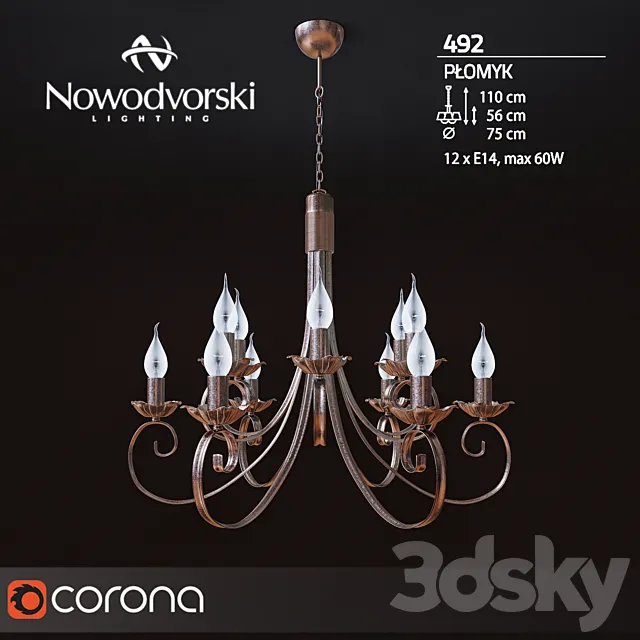 Nowodvorski PLOMYK 492 3DSMax File