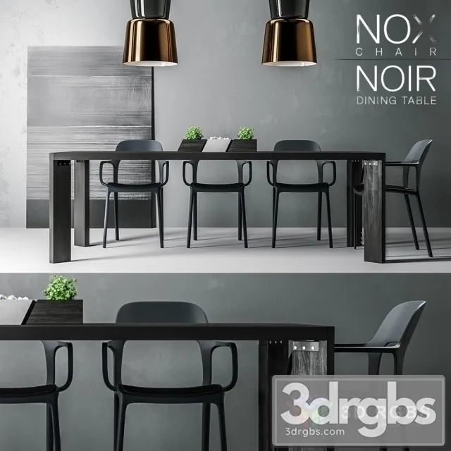 Nox Chair Noire Table 3dsmax Download