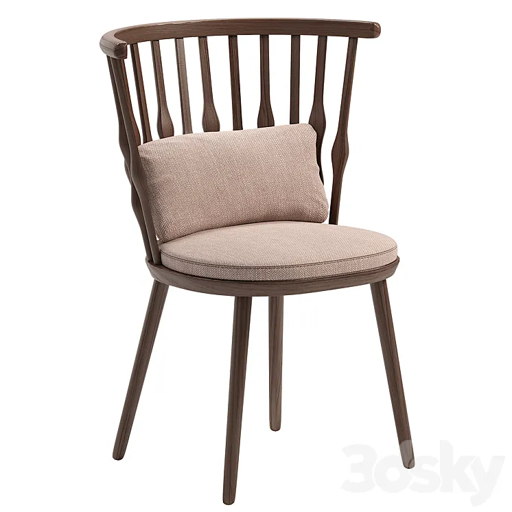Nub armchair with seat cushion 3DS Max Model