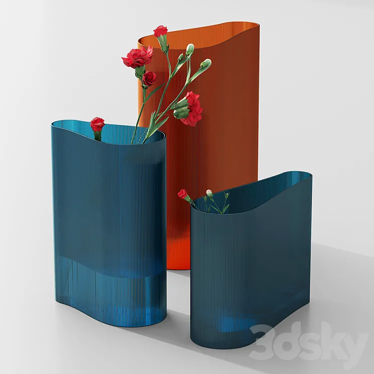 Nude mist vase set 2 3DS Max