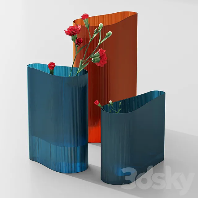 Nude mist vase set 2 3DSMax File