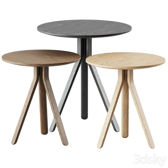 Nuez Table Occasional ME2880 ME2873 by Andreu World 3dsMax Model