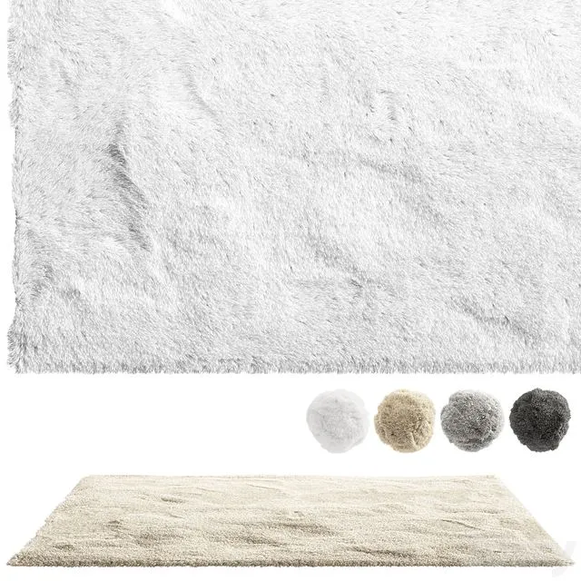 nuLoom Shaggy Area Rug (4 colors) 3dsMax Model