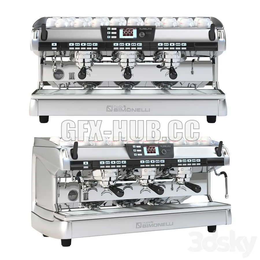 Nuova Simonelli Aurelia II Digit 3dsMax Model