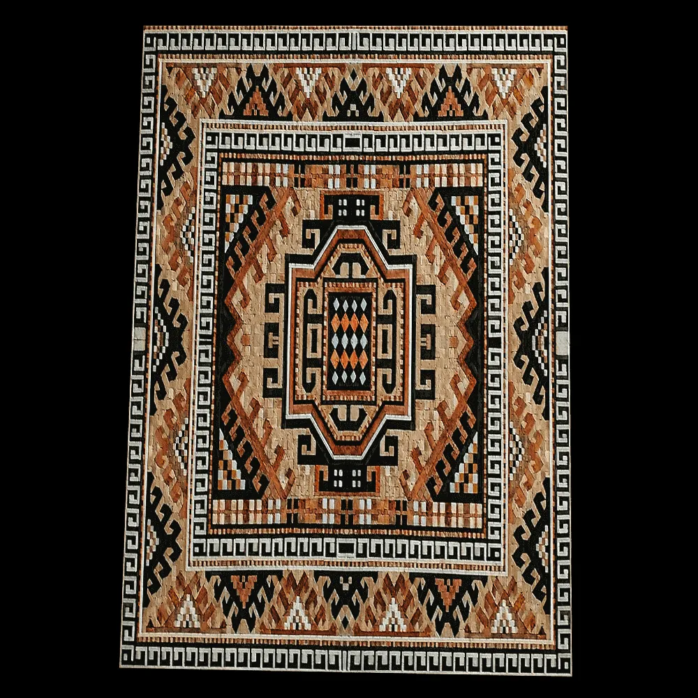 Nur Mosaic – Mosaic Armenian carpet with natural frame 3ds Max