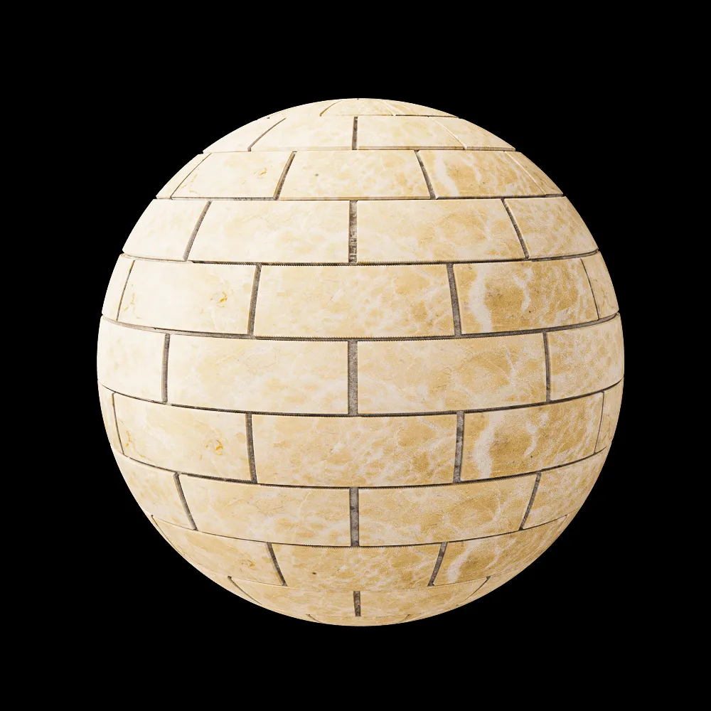 Nur Mosaic – Mosaic from Armenian travertine tiles 3ds Max