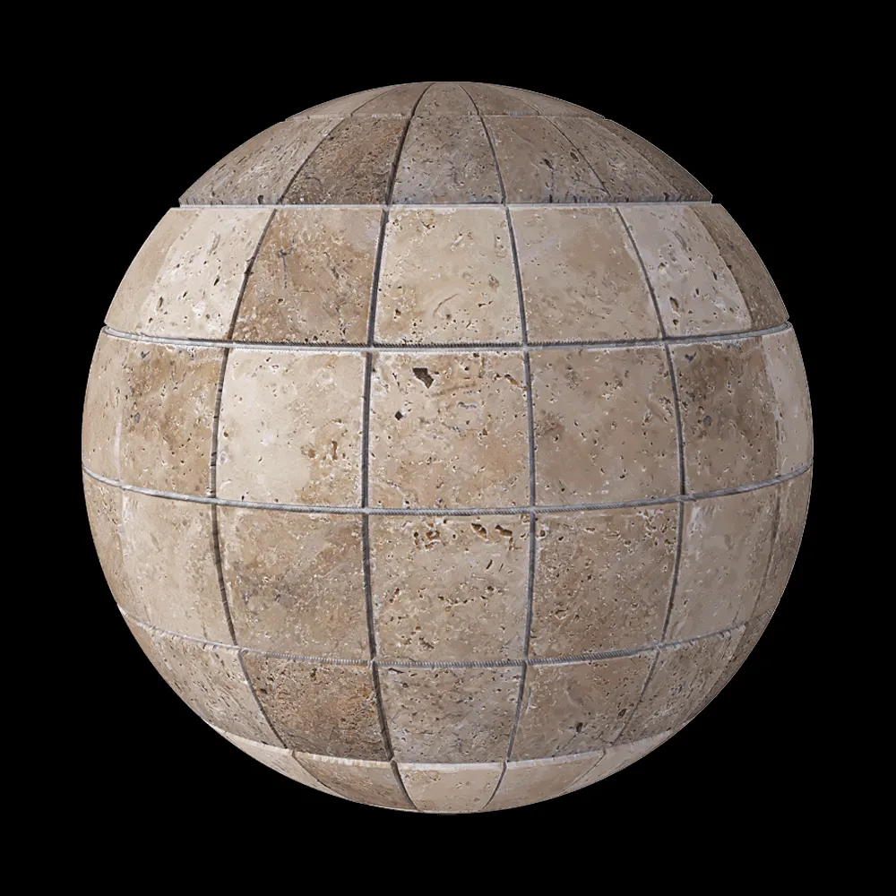 Nur Mosaic – Mosaic tiles travertine antique 3ds Max