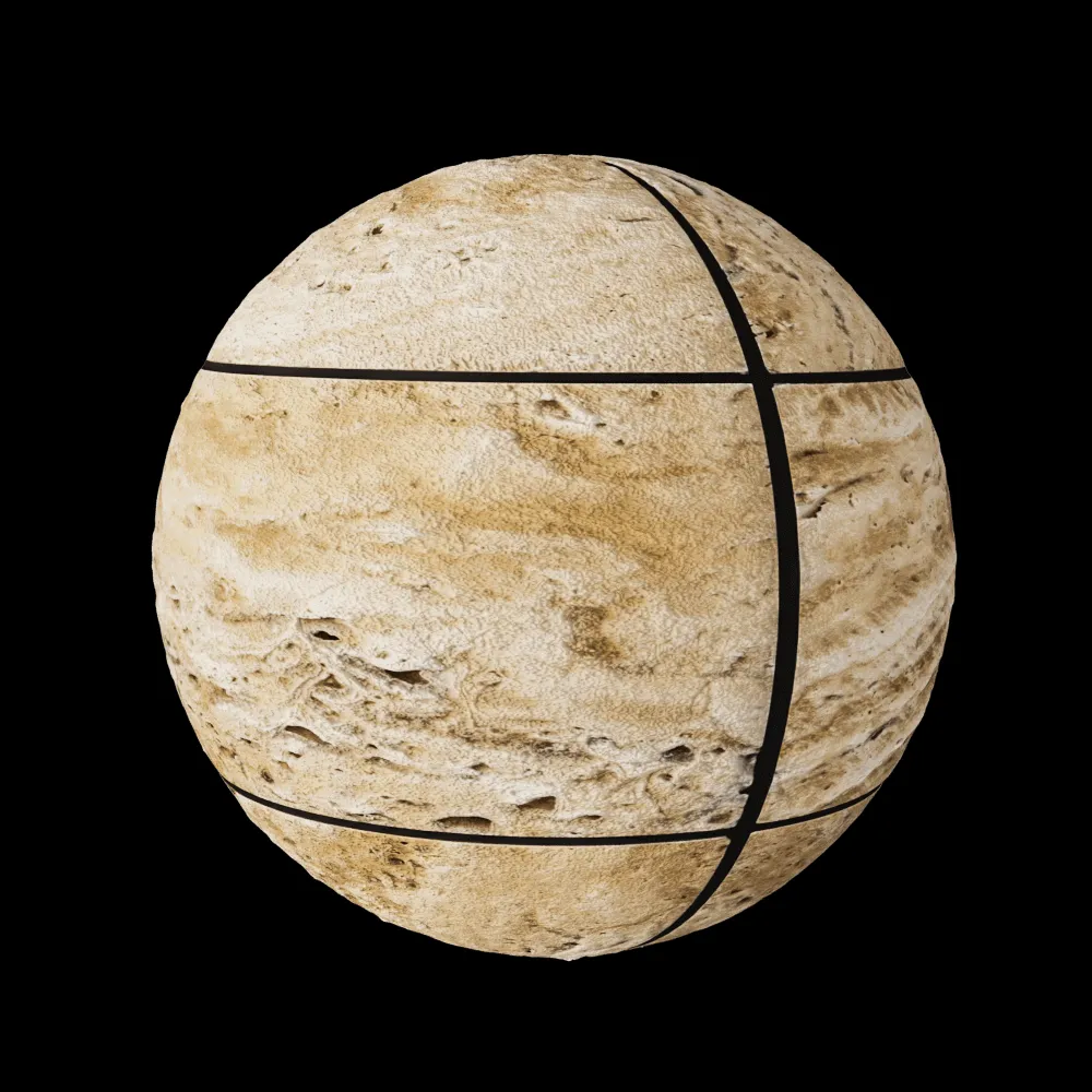 Nur Mosaic – Natural travertine floor tile cube mosaic 3ds Max