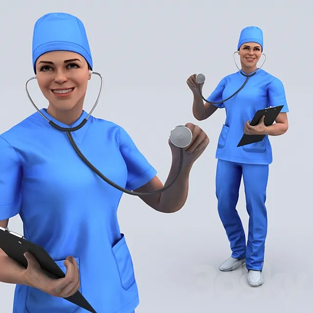 Nurse 3ds Max