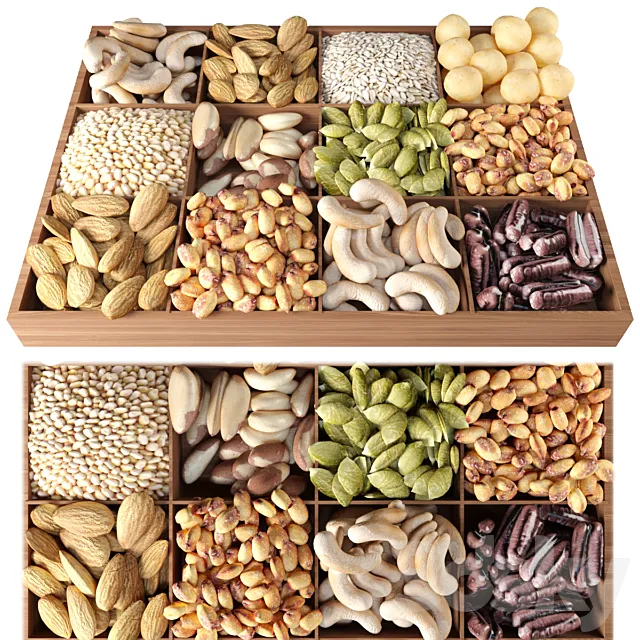 Nuts. Food 3DSMax File