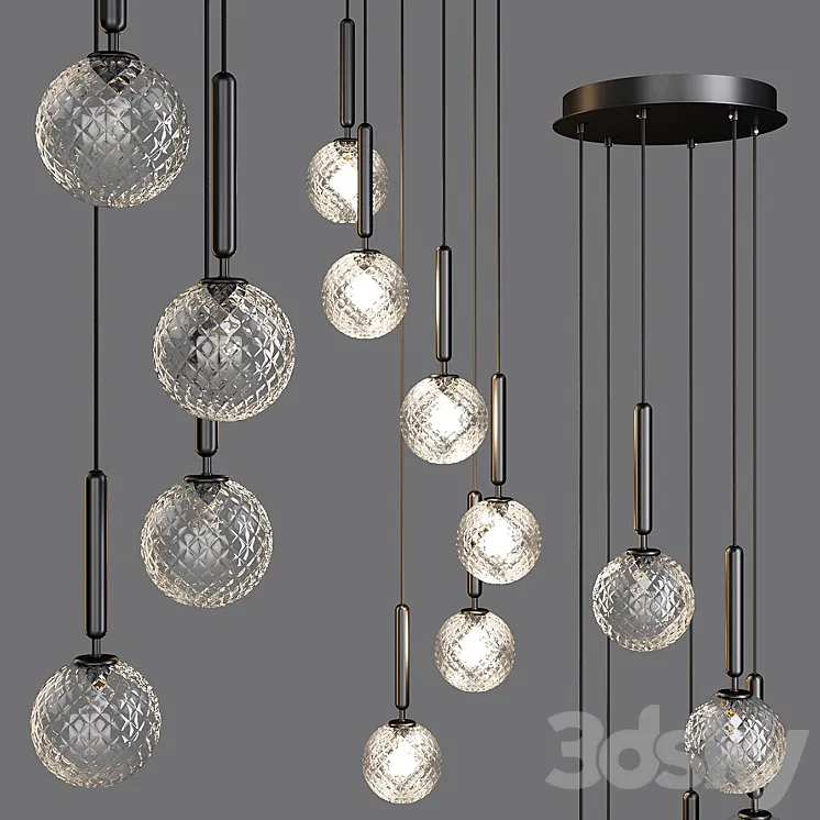Nuura: Pendant Lamp – Miira 6 Optic (03060223) 3DS Max