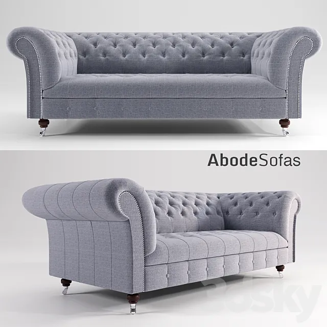 NUVO WOOL CHESTERFIELD SOFA 3DSMax File