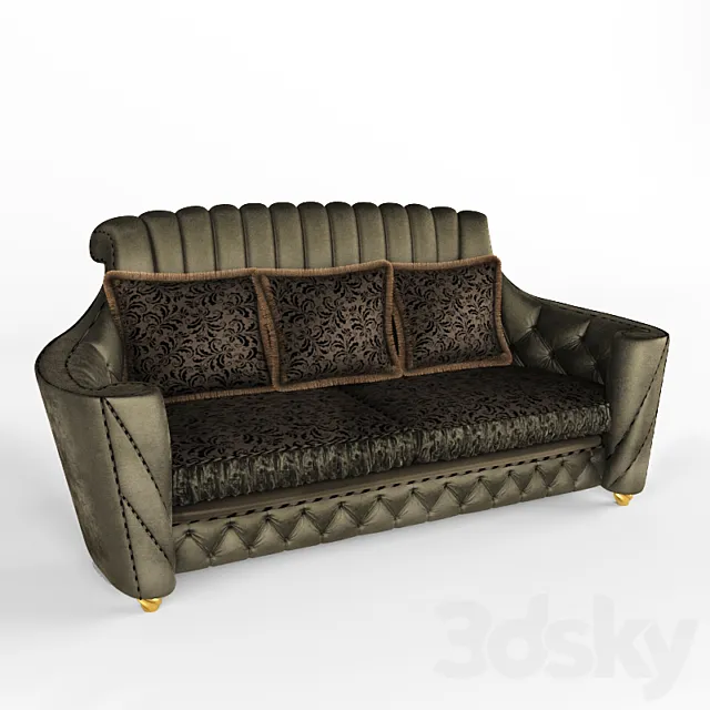 Nuvola: sofa 3-seater 3DSMax File