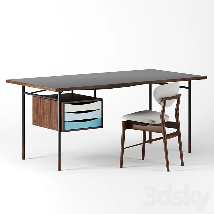 Nyhavn Desk by Finn Juhl 3DS Max