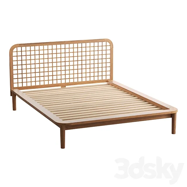 Nyla Platform Bed 3ds Max