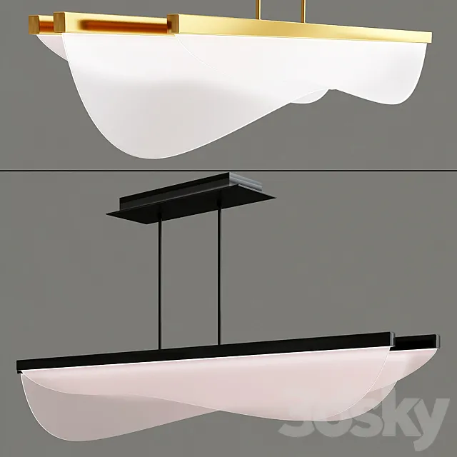 Nyra LED Linear Suspension 3DS Max Model