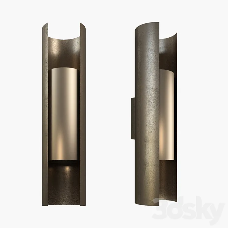 Nyx sconce in patinated brass 3DS Max