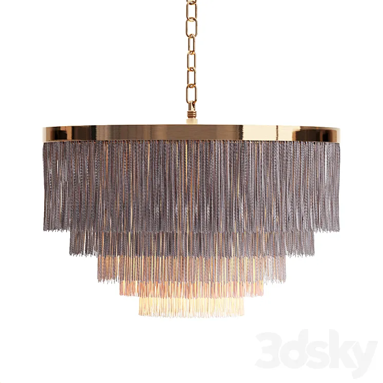 Oahu Fringe Pendant by Anthropologie 3DS Max
