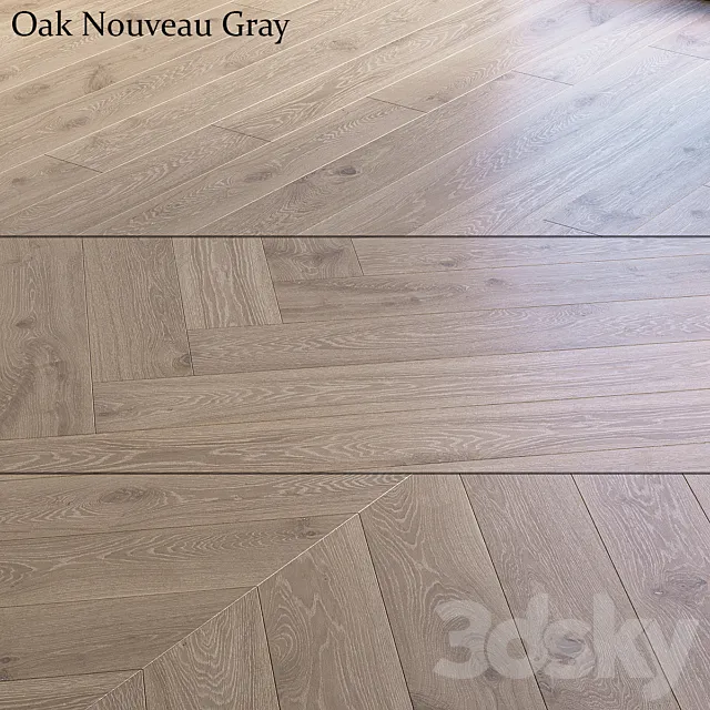 Oak Nouveau Gray 3ds Max