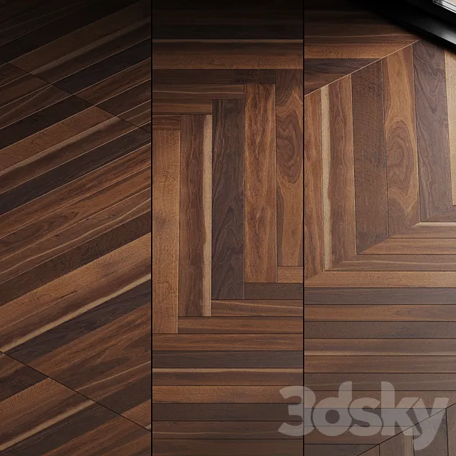 Oak parquet board 08 (wood floor set) 3DSMax File