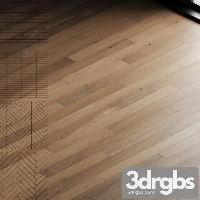 Oak parquet board 09 (wood floor set)