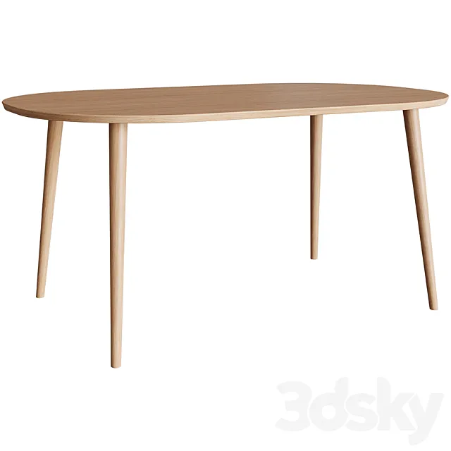 Oakland dining table 3ds Max