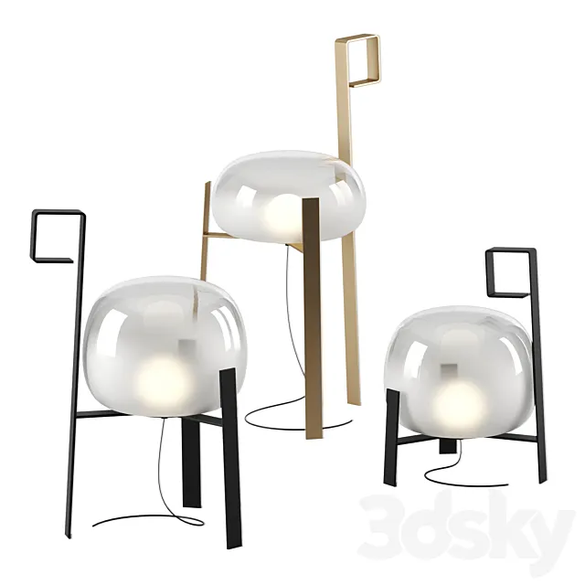OASI floor lamps by Hind Rabii 3ds Max