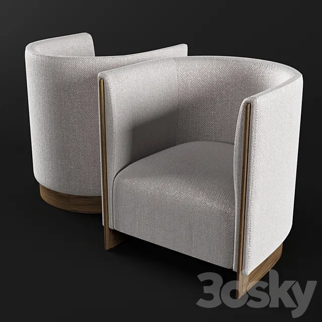 Oasis Adeline armchair 3ds Max