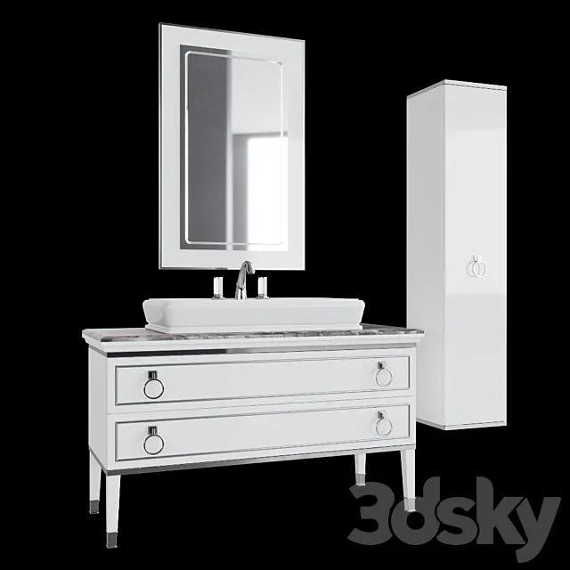 Oasis LUTETIA bathroom furniture 3ds Max