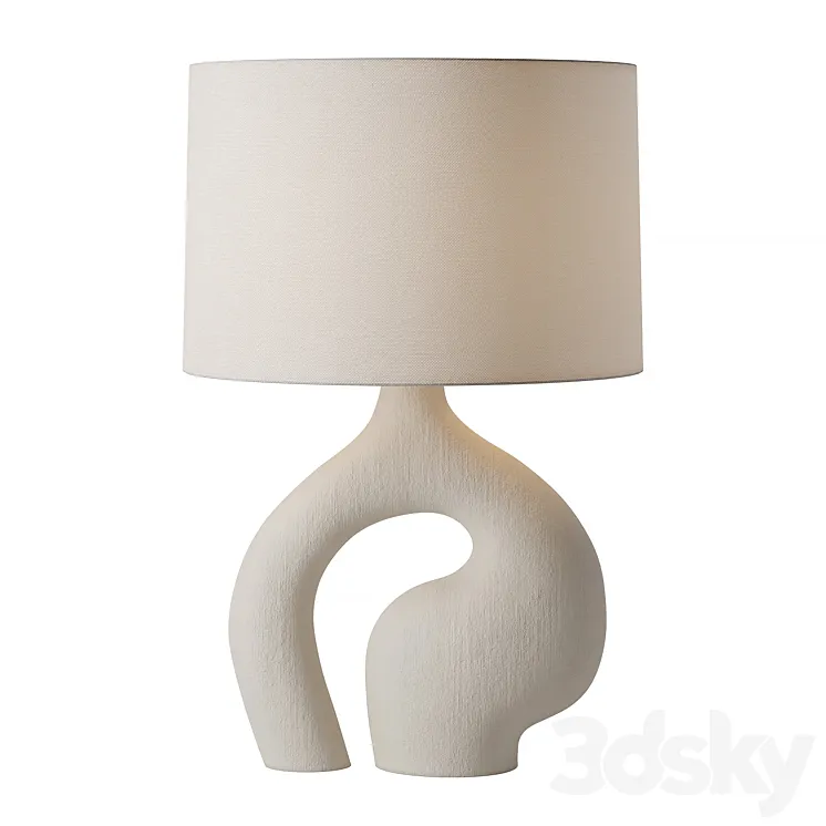 Oblong Loop Table Lamp 3DS Max Model