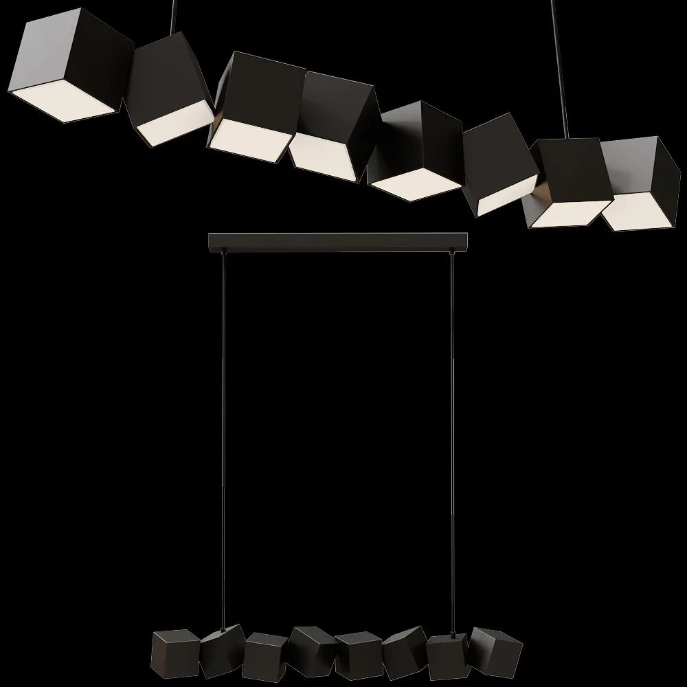 Oblure – Pendant lamp Blockchain 3ds Max