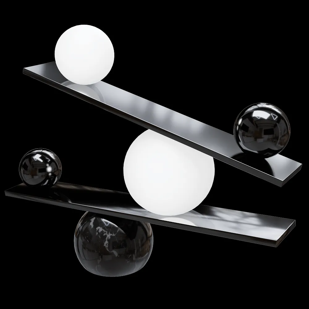 Oblure – Table lamp Balance 3ds Max
