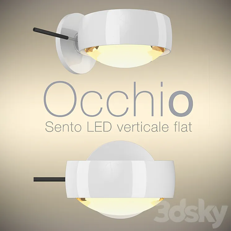 Occhio wall luminaire sento led verticale flat 2014 3DS Max