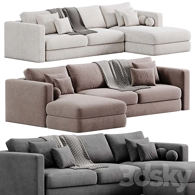 Oceanside Sofa By Crateandbarrel 3ds Max