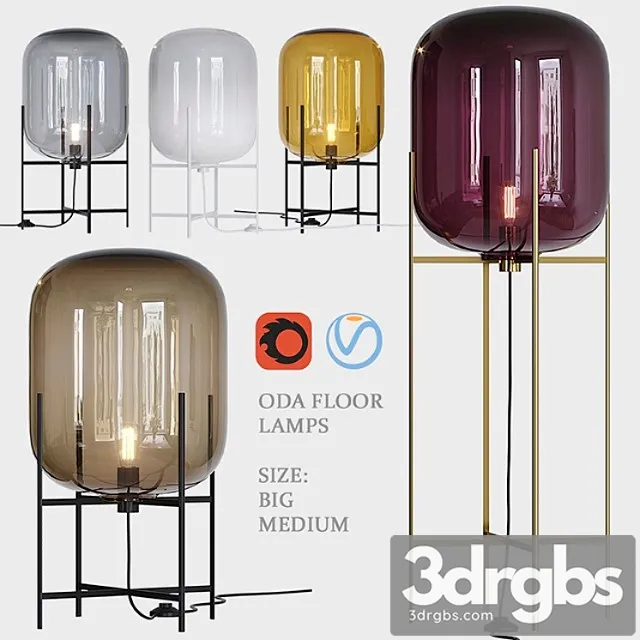 Oda floor lamps 3dsmax Download