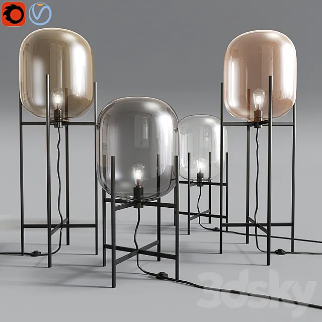 Oda Floor Lamps 3ds Max