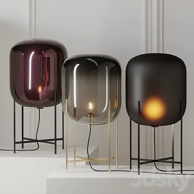 Oda Medium Floor Lamp by Pulpo 3DS Max