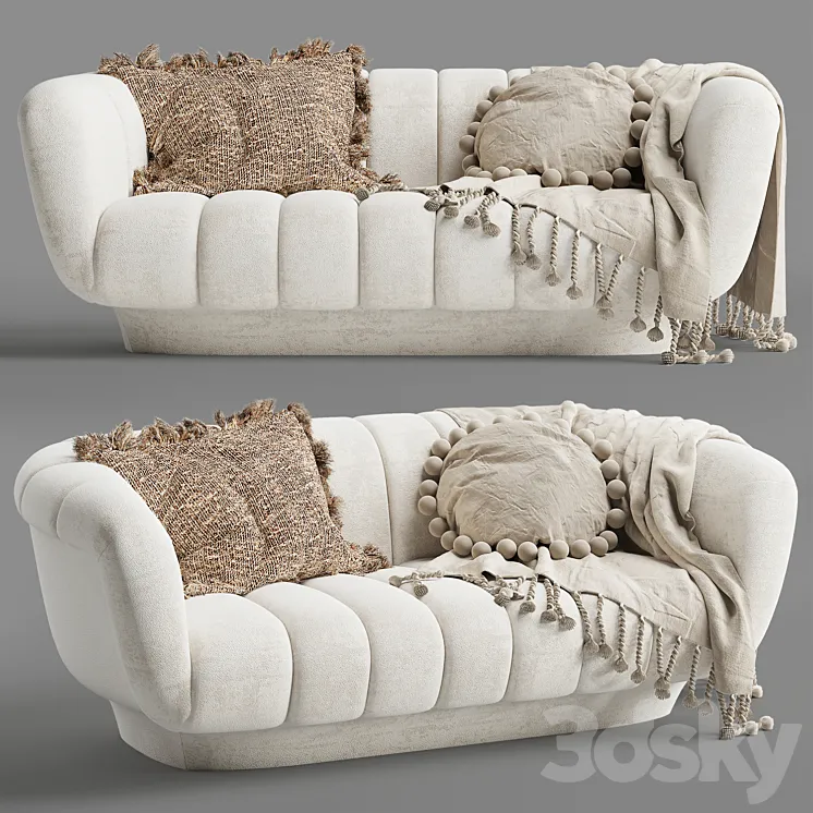 Odea 2 seater sofa 3DS Max Model