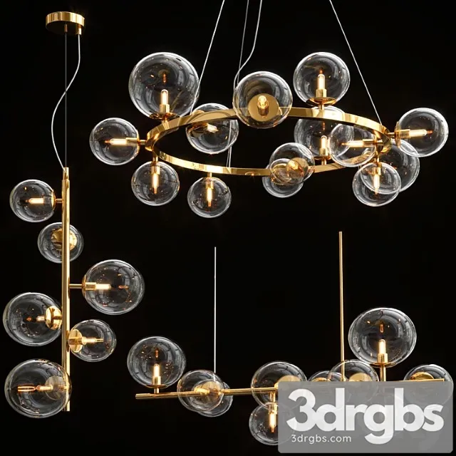 Odeon black & gold light collection