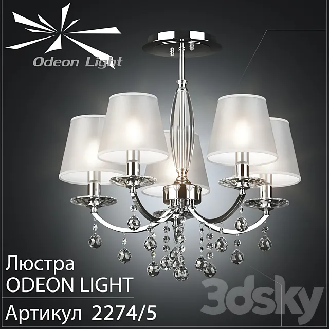 Odeon Light Chandelier 2274_5 3DSMax File